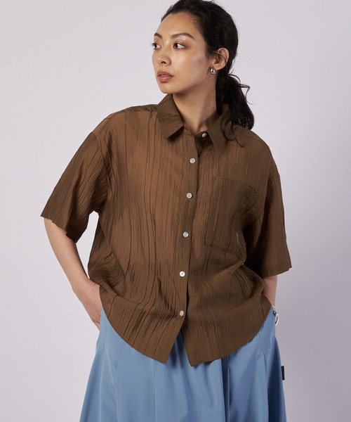 Eddie Bauer(エディーバウアー)の「エアロライト シアー ブラウス(シャツ/ブラウス・レディース・シルバーグレー/カーキブラウン/アイボリー・M/L/XL/S)」の3枚目の写真