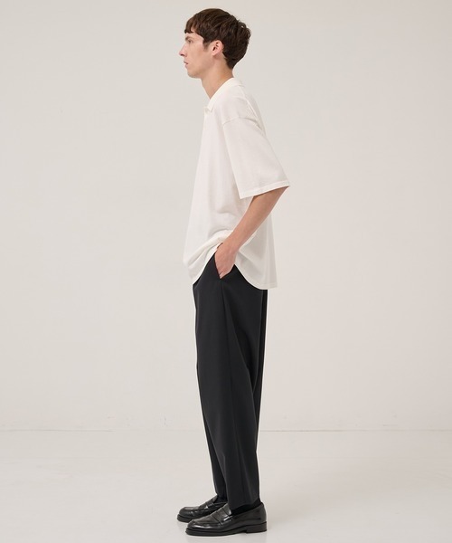 ATON（エイトン）の「【ATON/エイトン】FRESCA KNIT HAIF SLEEVE POLO SWEATER（シャツ/ブラウス・メンズ・ブラック/ホワイト・4/6）」の4枚目の写真