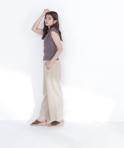 NATURAL BEAUTY BASIC(ナチュラルビューティーベーシック)の「ショルダーリボンボーダートップス(Tシャツ/カットソー・レディース・ブラウン系その他/ネイビー系/ホワイト系その他・フリ-)」の17枚目の写真