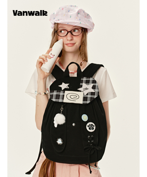VANWALK（バンウォーク）の「Universe Backpack [Black]（バックパック/リュック・レディース・ブラック・FREE）」の5枚目の写真
