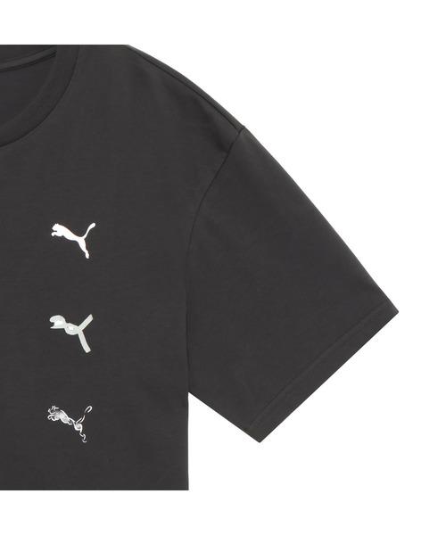 PUMA(プーマ)の「PUMA プーマ メンズ ESS エレベーテッド クール スケッチ キャット 半袖 Tシ(Tシャツ/カットソー・メンズ・ブラック/グレー/ホワイト・MEDIUM/LARGE/XX-LARGE/X-LARGE/SMALL)」の7枚目の写真