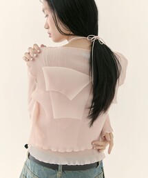 kotohayokozawa | 【kotohayokozawa/コトハヨコザワ】《STUDIOUS別注》SHEER CARDIGAN/シアーカーディガン/ウォッシャブル(カーディガン/ボレロ)