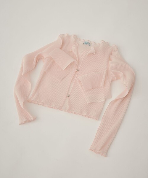 kotohayokozawa（コトハヨコザワ）の「【kotohayokozawa/コトハヨコザワ】《STUDIOUS別注》SHEER CARDIGAN/シアーカーディガン/ウォッシャブル（カーディガン/ボレロ・レディース・ピンク/グレー/ブラック/グリーン・FREE）」の15枚目の写真