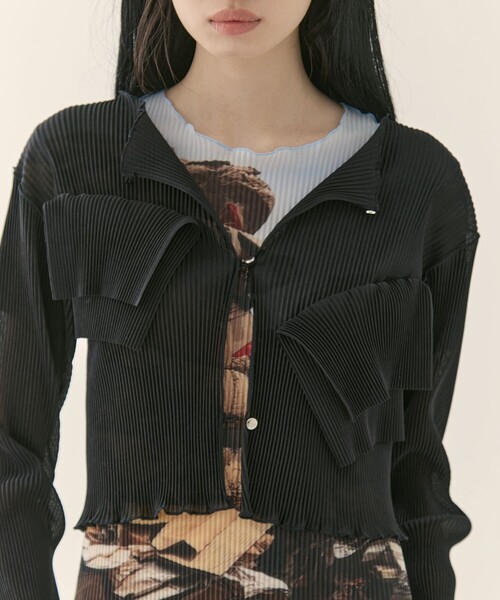 kotohayokozawa/コトハヨコザワ】《STUDIOUS別注》SHEER CARDIGAN