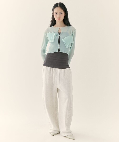 kotohayokozawa/コトハヨコザワ】《STUDIOUS別注》SHEER CARDIGAN