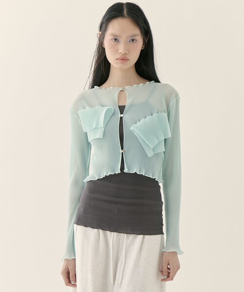 kotohayokozawa/コトハヨコザワ】《STUDIOUS別注》SHEER CARDIGAN