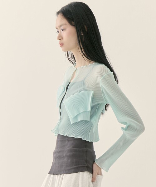kotohayokozawa/コトハヨコザワ】《STUDIOUS別注》SHEER CARDIGAN