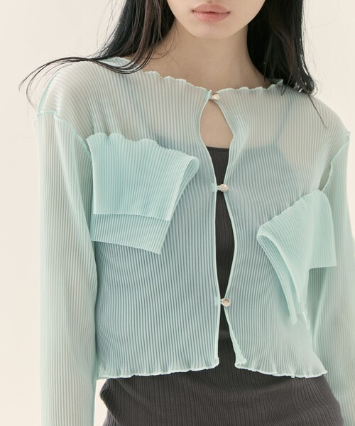 kotohayokozawa/コトハヨコザワ】《STUDIOUS別注》SHEER CARDIGAN