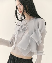 kotohayokozawa | 【kotohayokozawa/コトハヨコザワ】《STUDIOUS別注》SHEER CARDIGAN/シアーカーディガン/ウォッシャブル(カーディガン/ボレロ)