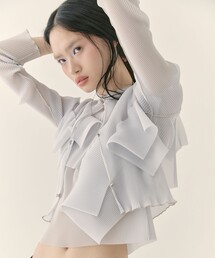 STUDIOUS（ステュディオス）の「【kotohayokozawa/コトハヨコザワ】《STUDIOUS別注》SHEER CARDIGAN/シアーカーディガン/ウォッシャブル（カーディガン/ボレロ）」