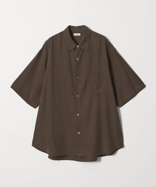 Steven Alan＞ スラブ レギュラーカラー ショートスリーブ シャツ