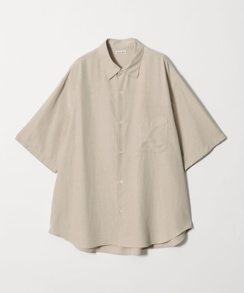 Steven Alan＞ スラブ レギュラーカラー ショートスリーブ シャツ