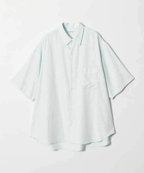 Steven Alanスラブ レギュラーカラー ショートスリーブシャツ Steven Alan＞ スラブ レギュラーカラー ショートスリーブ シャツ