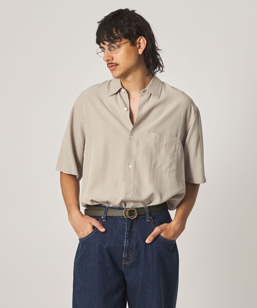 Steven Alan(スティーブンアラン)の「<Steven Alan> スラブ レギュラーカラー ショートスリーブ シャツ(シャツ/ブラウス・メンズ・ダークブラウン/ベージュ/ダークグレー/ライトブルー・XL/L/M/S)」の16枚目の写真