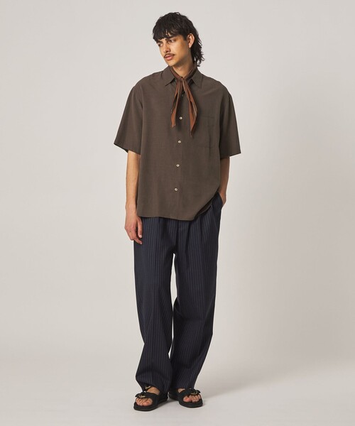 Steven Alan(スティーブンアラン)の「<Steven Alan> スラブ レギュラーカラー ショートスリーブ シャツ(シャツ/ブラウス・メンズ・ダークブラウン/ベージュ/ダークグレー/ライトブルー・XL/L/M/S)」の17枚目の写真