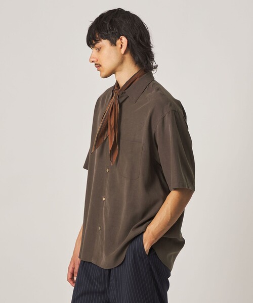 Steven Alan(スティーブンアラン)の「<Steven Alan> スラブ レギュラーカラー ショートスリーブ シャツ(シャツ/ブラウス・メンズ・ダークブラウン/ベージュ/ダークグレー/ライトブルー・XL/L/M/S)」の22枚目の写真