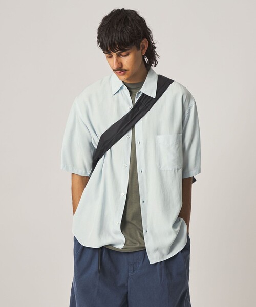 Steven Alan＞ スラブ レギュラーカラー ショートスリーブ シャツ