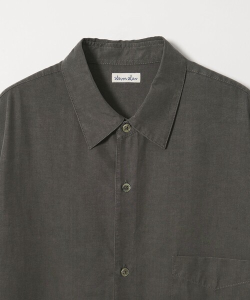 Steven Alan(スティーブンアラン)の「<Steven Alan> スラブ レギュラーカラー ショートスリーブ シャツ(シャツ/ブラウス・メンズ・ダークブラウン/ベージュ/ダークグレー/ライトブルー・XL/L/M/S)」の5枚目の写真