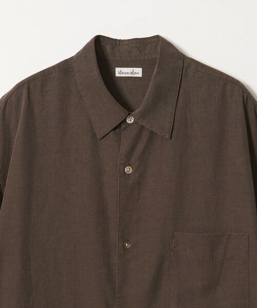 Steven Alan(スティーブンアラン)の「<Steven Alan> スラブ レギュラーカラー ショートスリーブ シャツ(シャツ/ブラウス・メンズ・ダークブラウン/ベージュ/ダークグレー/ライトブルー・XL/L/M/S)」の7枚目の写真