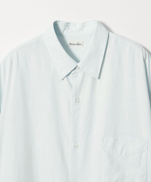 Steven Alan(スティーブンアラン)の「<Steven Alan> スラブ レギュラーカラー ショートスリーブ シャツ(シャツ/ブラウス・メンズ・ダークブラウン/ベージュ/ダークグレー/ライトブルー・XL/L/M/S)」の9枚目の写真