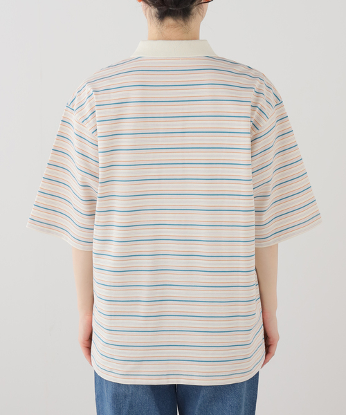 IENA（イエナ）の「マルチボーダーラガーシャツ（Tシャツ/カットソー・レディース・パープル/モスグリーン・FREE）」の15枚目の写真