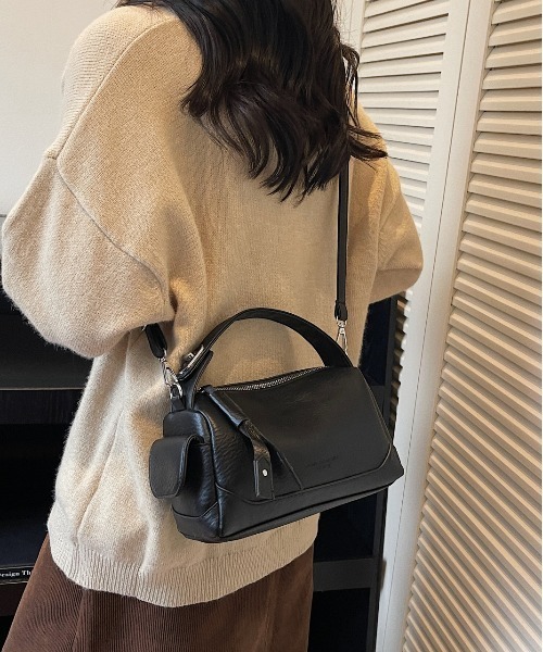 FREE STYLISTS(フリー スタイリスト)の「Y2K ヴィンテージ調 ギミック ショルダーバッグ 多ポケット(ショルダーバッグ・レディース・ダークブラウン/ブラック・FREE)」の10枚目の写真