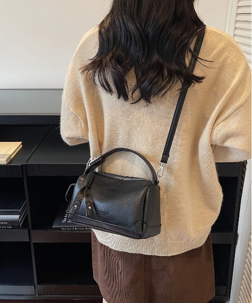 FREE STYLISTS(フリー スタイリスト)の「Y2K ヴィンテージ調 ギミック ショルダーバッグ 多ポケット(ショルダーバッグ・レディース・ダークブラウン/ブラック・FREE)」の11枚目の写真