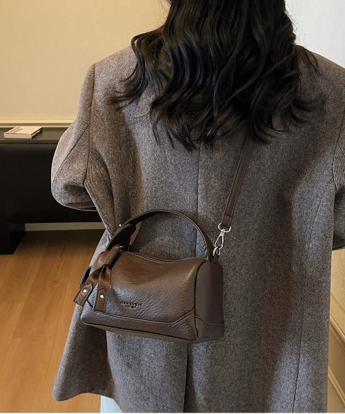 FREE STYLISTS(フリー スタイリスト)の「Y2K ヴィンテージ調 ギミック ショルダーバッグ 多ポケット(ショルダーバッグ・レディース・ダークブラウン/ブラック・FREE)」の19枚目の写真