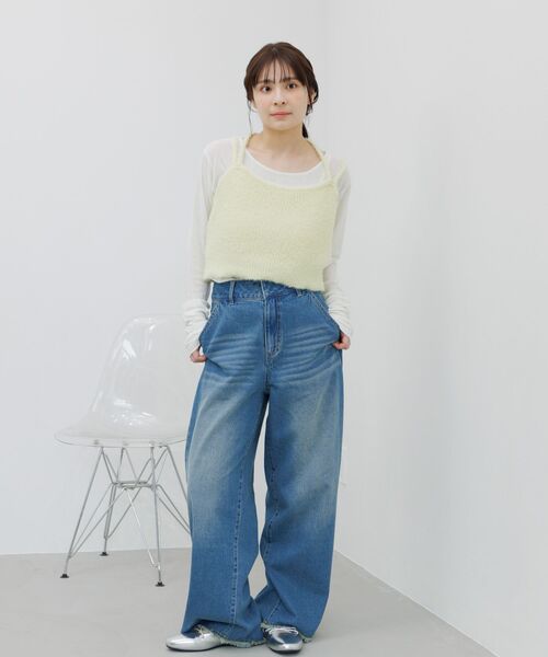 RETRO GIRL(レトロガール)の「【セットアイテム】ホルタービスチェ×インナーSET(Tシャツ/カットソー・レディース・ブラック/ライトグレー/イエロー・FREE)」の4枚目の写真