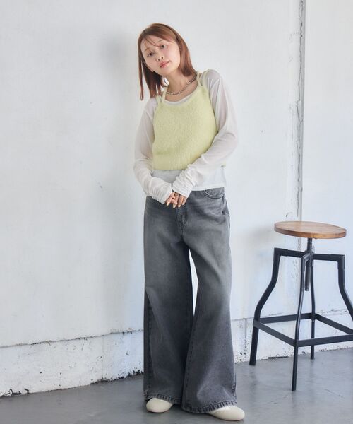 RETRO GIRL(レトロガール)の「【セットアイテム】ホルタービスチェ×インナーSET(Tシャツ/カットソー・レディース・ブラック/ライトグレー/イエロー・FREE)」の7枚目の写真