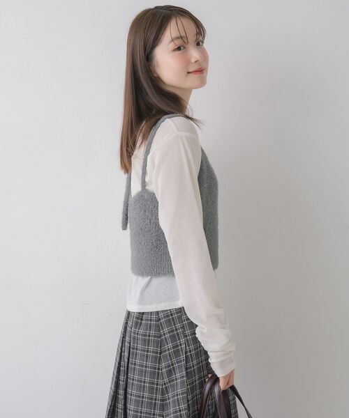 RETRO GIRL(レトロガール)の「【セットアイテム】ホルタービスチェ×インナーSET(Tシャツ/カットソー・レディース・ブラック/ライトグレー/イエロー・FREE)」の19枚目の写真