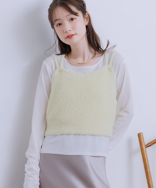 RETRO GIRL(レトロガール)の「【セットアイテム】ホルタービスチェ×インナーSET(Tシャツ/カットソー・レディース・ブラック/ライトグレー/イエロー・FREE)」の3枚目の写真