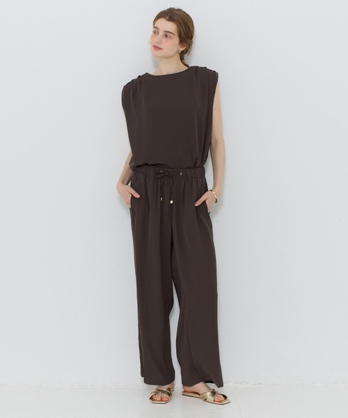 coca(coca)(コカ)の「\接触冷感・イージーケア/ とろみツイルショルダータックブラウス(シャツ/ブラウス・レディース・ダークブラウン/ブラック・L/M/S)」の5枚目の写真