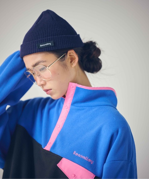 SEA（シー）の「Seavalley ワッチキャップ（ニットキャップ/ビーニー・レディース・チャコールグレー/ブラック/ネイビー・ONE SIZE）」の3枚目の写真