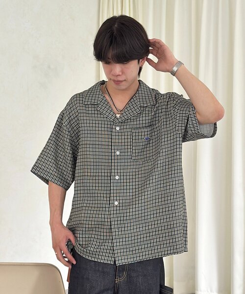 PENNEYS(ぺニーズ)の「【PENNEYS】アソートパナマ半袖開襟シャツ(シャツ/ブラウス・メンズ・グリーン/イエロー/サックスブルー・MEDIUM/LARGE)」の2枚目の写真