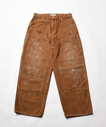 【ATELLIER WELLS BY JOHNBULL】オックスオーバーダイダブルニーパンツ