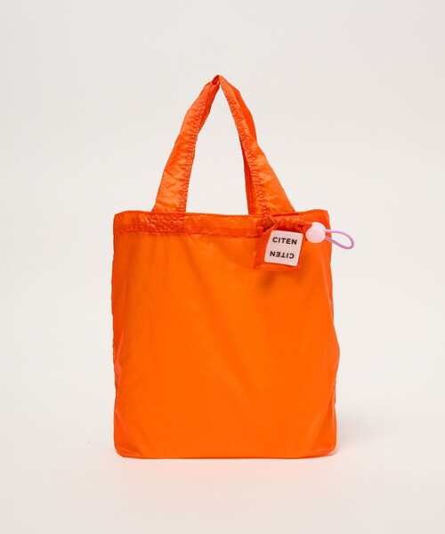 CITEN(シテン)の「<CITEN>クシュクシュマイクロトートS(エコバッグ/サブバッグ・レディース・ブラック/ピンク/オレンジ/ロイヤルブルー/ライトブルー・FREE)」の1枚目の写真
