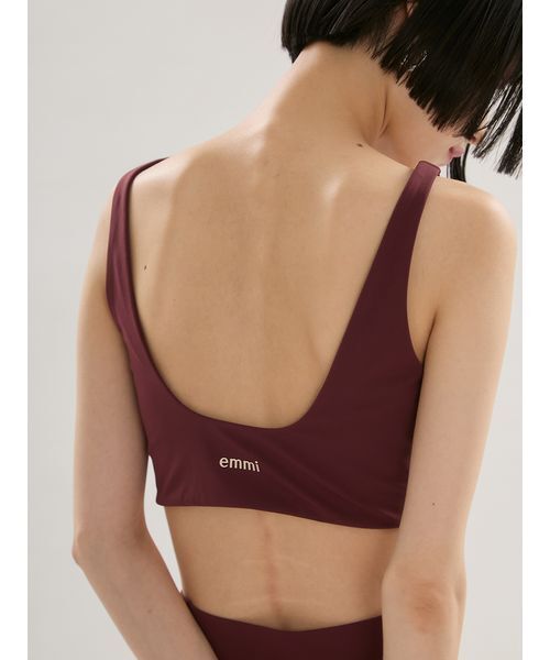 emmi(エミ)の「アクティブブラトップ(水着・レディース・ボルドー/ブラック/イエロー・0/1)」の10枚目の写真