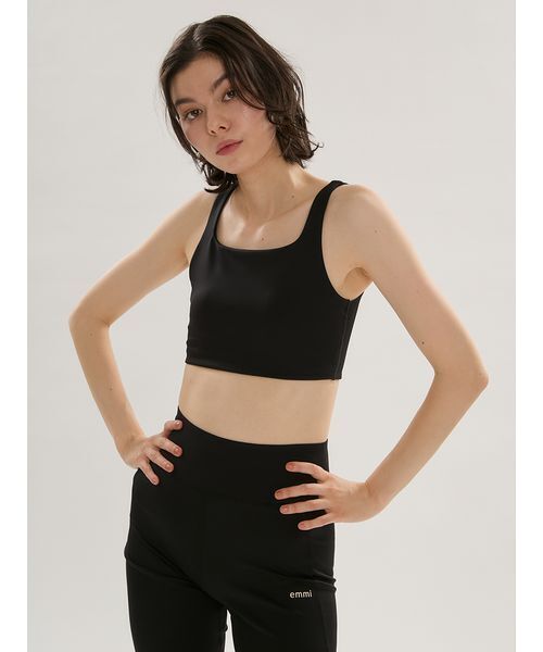 emmi(エミ)の「アクティブブラトップ(水着・レディース・ボルドー/ブラック/イエロー・0/1)」の12枚目の写真