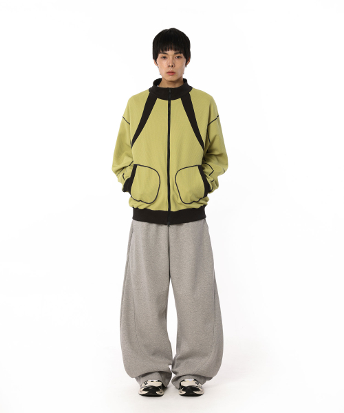 bounDary（バウンダリー）の「カーブド切り替えロングトレーニングパンツ[グレー]（スウェットパンツ・レディース・その他・MEDIUM/LARGE/X-LARGE）」の3枚目の写真
