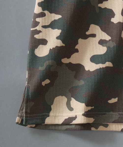 セール】Camouflage Pattern Cross Logo Embroidery Thermal/カモフラ