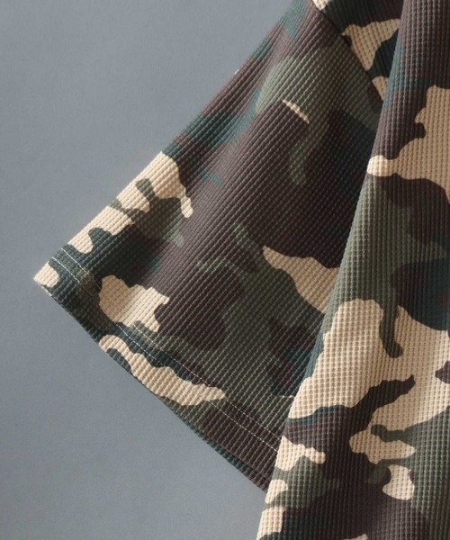 Camouflage Pattern Cross Logo Embroidery Thermal/カモフラ柄