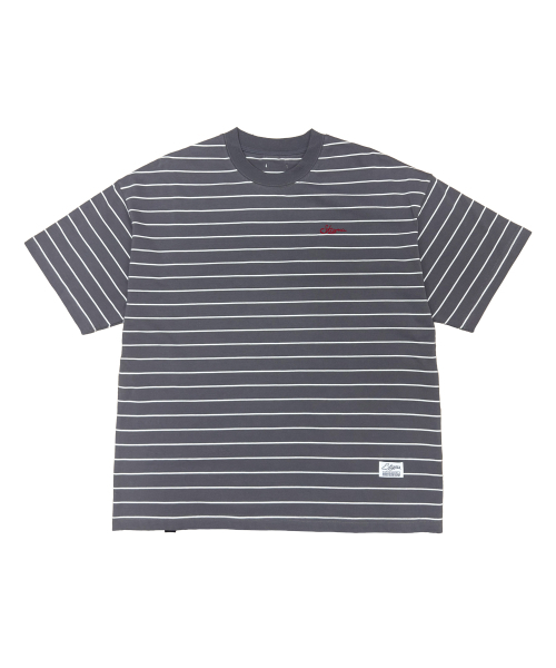 STIGMA(スティグマ)の「STRIPE SHORT SLEEVES GREY(Tシャツ/カットソー・メンズ・その他・SMALL/MEDIUM/LARGE)」の1枚目の写真