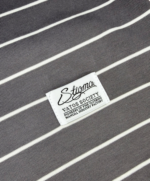 STIGMA(スティグマ)の「STRIPE SHORT SLEEVES GREY(Tシャツ/カットソー・メンズ・その他・SMALL/MEDIUM/LARGE)」の5枚目の写真