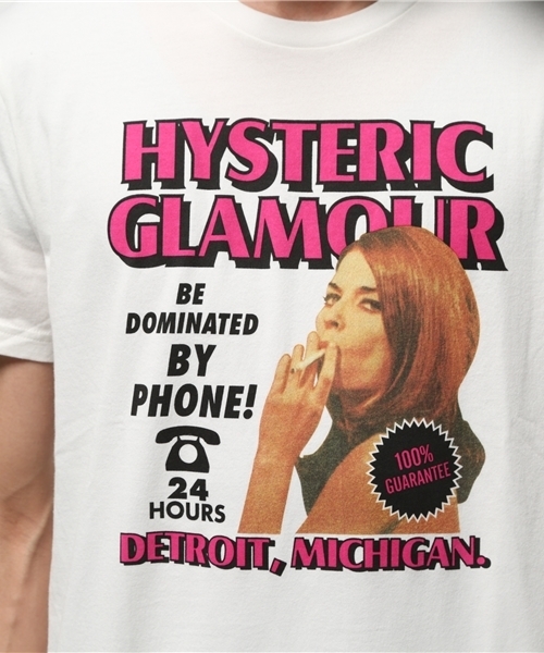 HYSTERIC GLAMOUR（ヒステリックグラマー）の「HOT CALL pt T-SH（Tシャツ/カットソー・メンズ・ホワイト/イエロー/ブラック・MEDIUM/LARGE/SMALL/X-LARGE）」の5枚目の写真