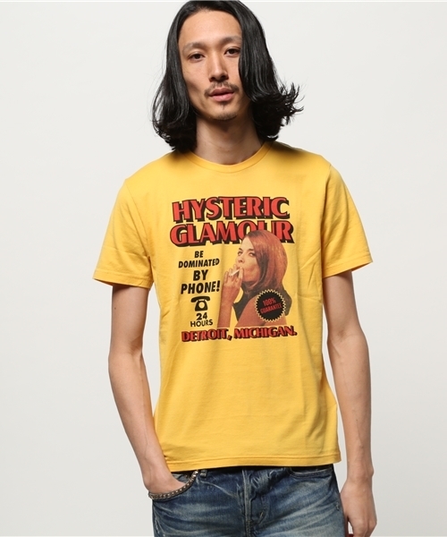 HYSTERIC GLAMOUR（ヒステリックグラマー）の「HOT CALL pt T-SH（Tシャツ/カットソー・メンズ・ホワイト/イエロー/ブラック・MEDIUM/LARGE/SMALL/X-LARGE）」の13枚目の写真