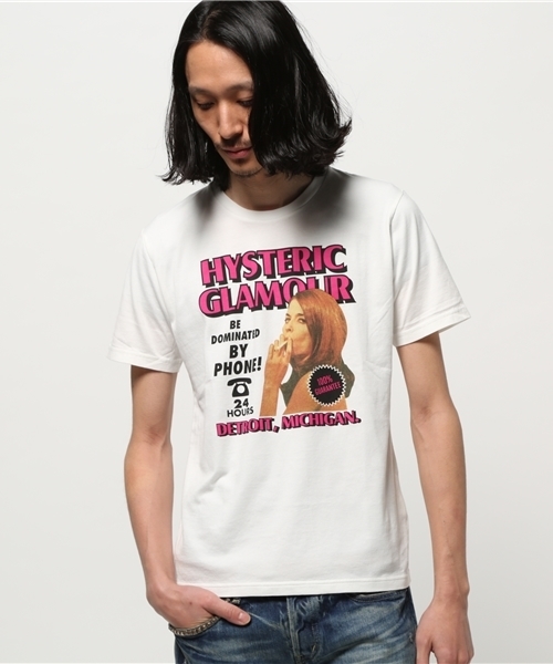HYSTERIC GLAMOUR（ヒステリックグラマー）の「HOT CALL pt T-SH（Tシャツ/カットソー・メンズ・ホワイト/イエロー/ブラック・MEDIUM/LARGE/SMALL/X-LARGE）」の14枚目の写真