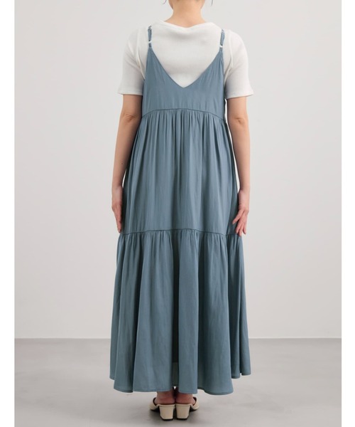 COHINA（コヒナ）の「とろみティアードキャミワンピース 【低身長・小柄女性】（ワンピース・レディース・ブラック/ブルー/ライトグレー・SHORT/REGULAR）」の17枚目の写真