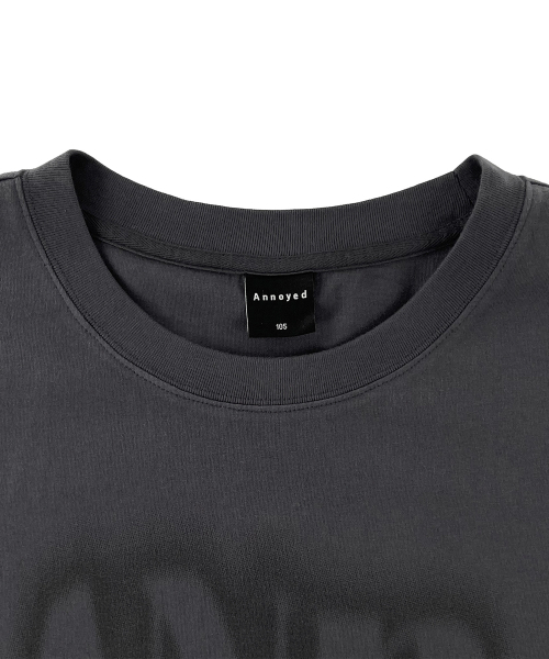 ANNOYED(アノイド)の「ウォッシュドグラデーションタイポ半袖 LQ2TU310_BLACK(Tシャツ/カットソー・メンズ・その他・95/100/105)」の3枚目の写真