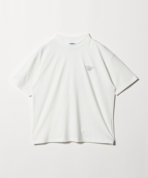 メンズ エンボス モックネック シャツ 吸水速乾 UV（Tシャツ